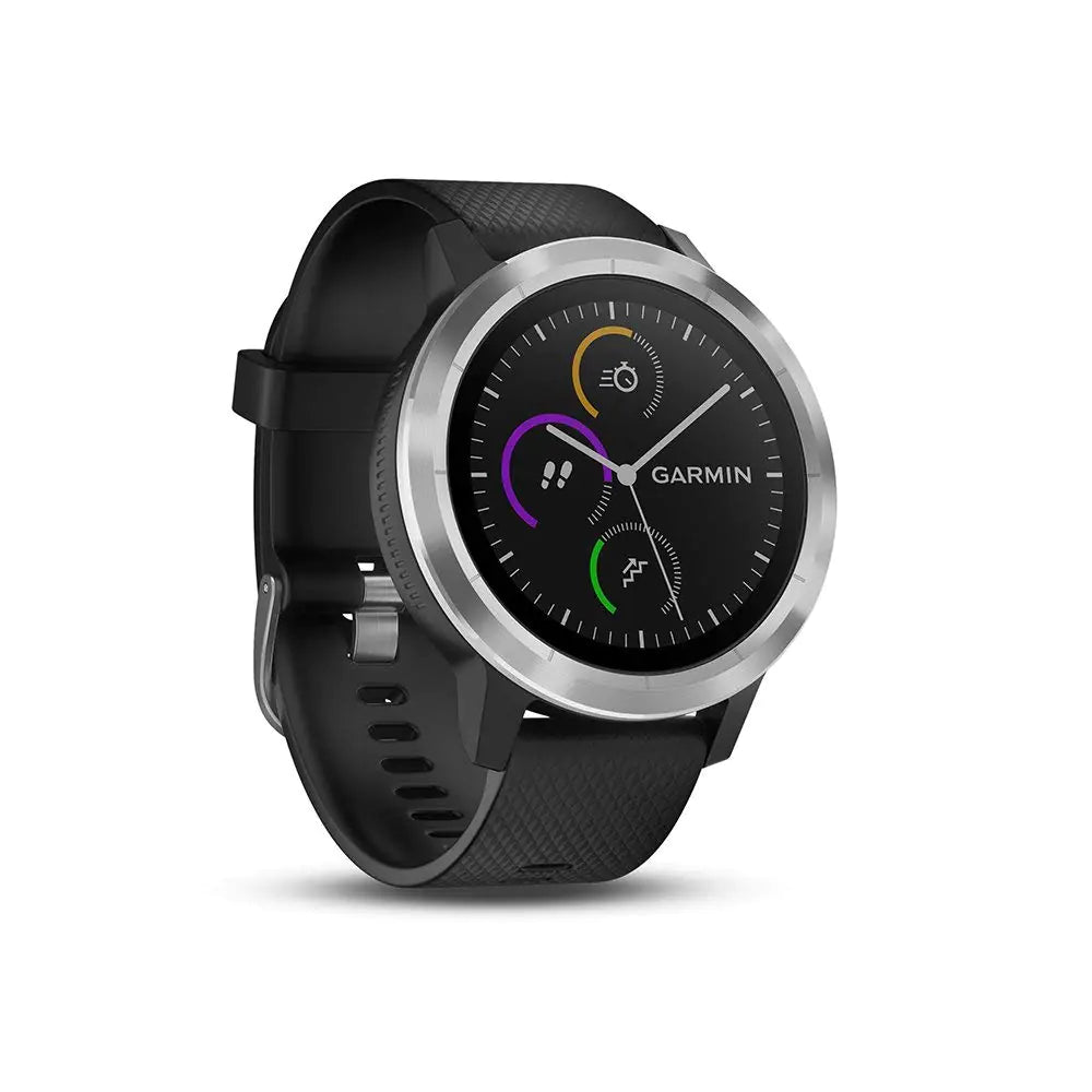 Smartwatch GARMIN Vivoactive 3 12in GPS Waterproof 5 ATM Glonass Black Stainless Steel (Renewed)