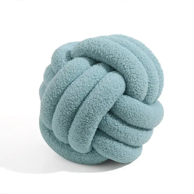 Khaki Boucle Knot Pillow