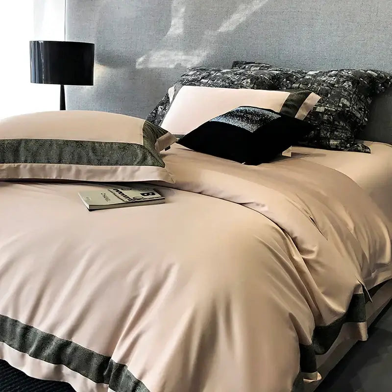 Grey Cotton Bedding Set