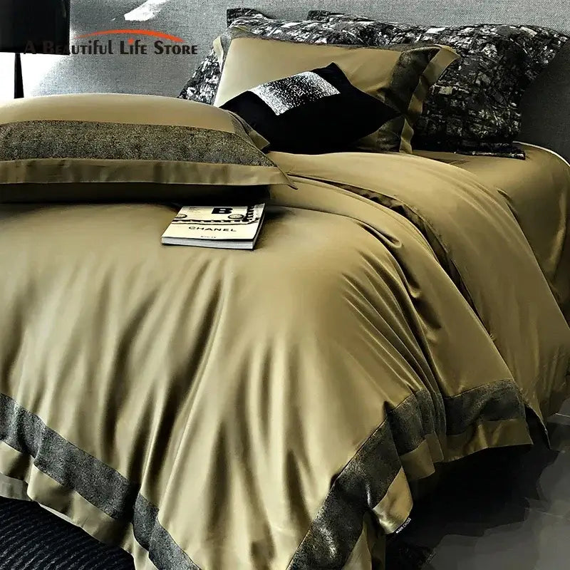 Grey Cotton Bedding Set