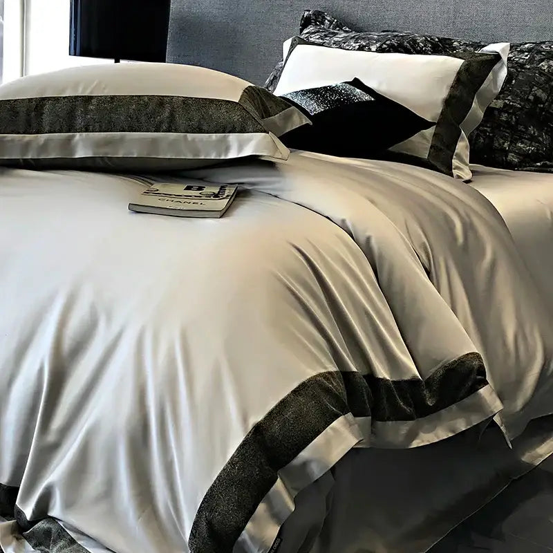 Grey Cotton Bedding Set