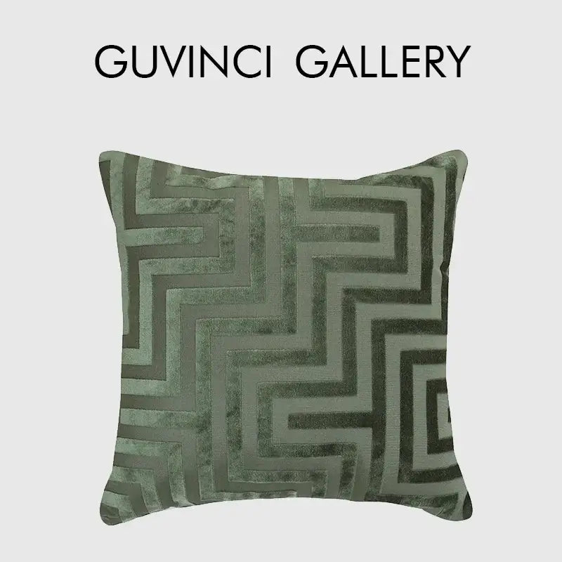 Green Jacquard Pillowcase