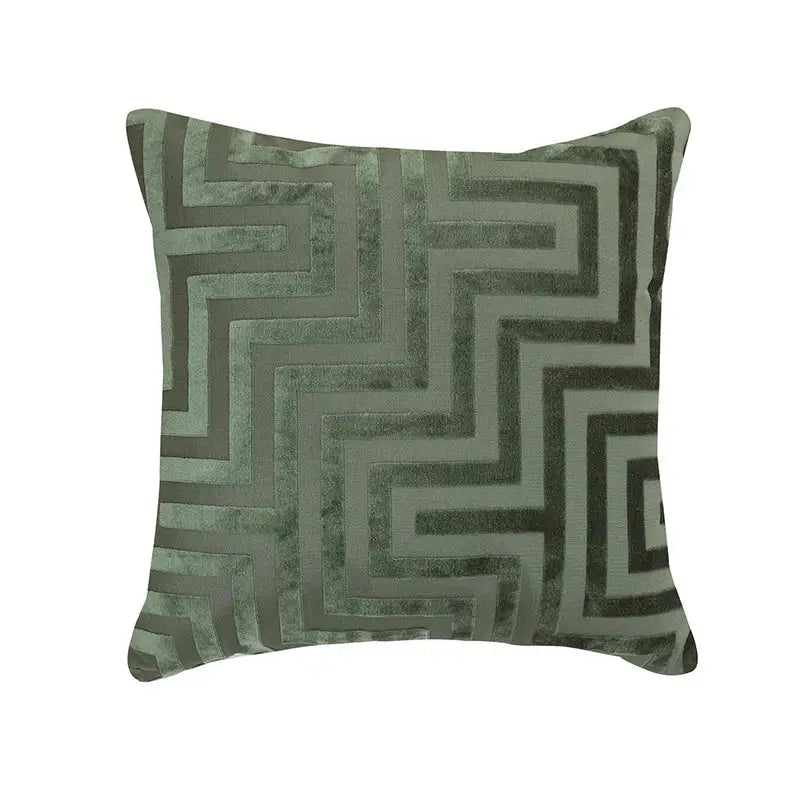 Green Jacquard Pillowcase