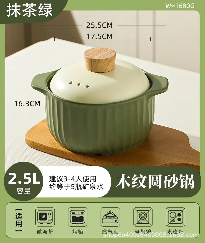 White Ceramic Casserole Pot