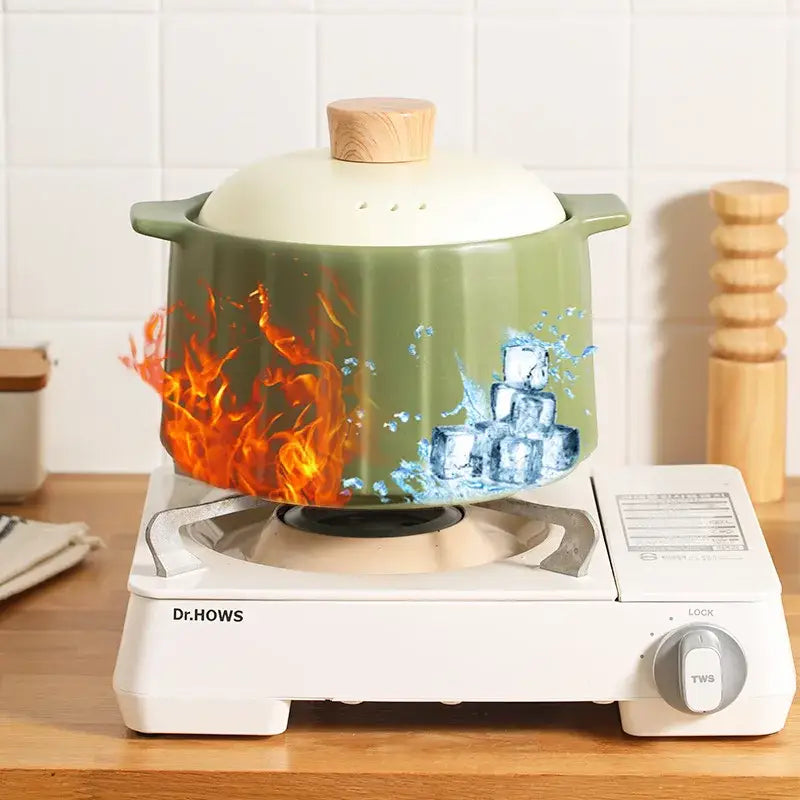 White Ceramic Casserole Pot