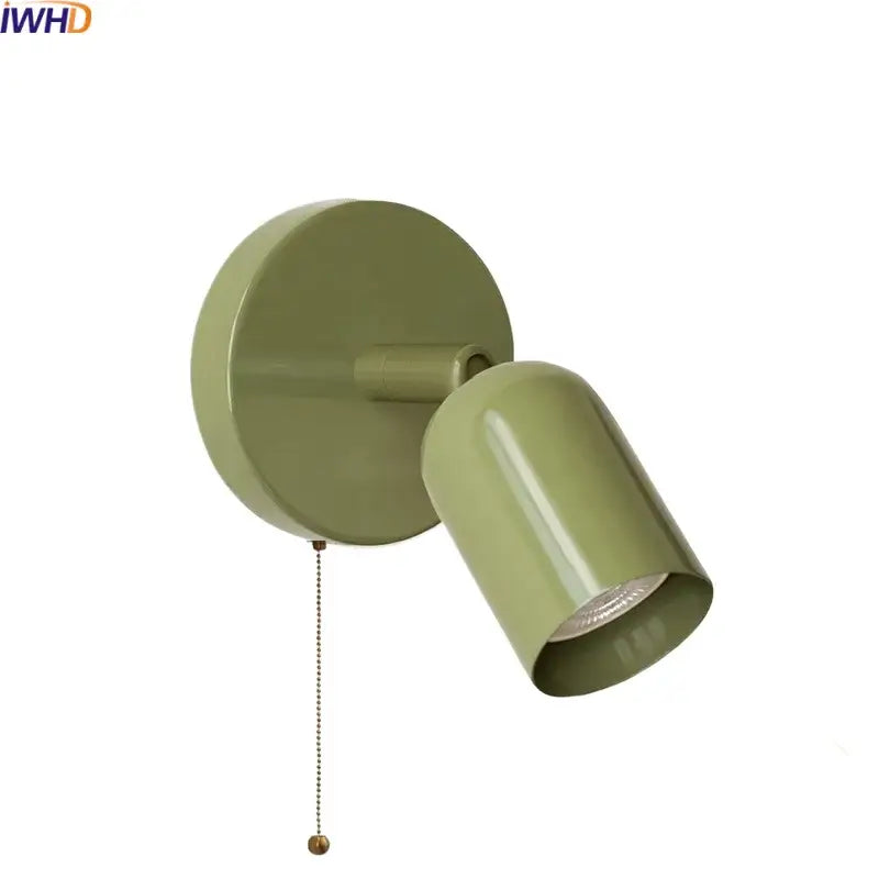 Green Metal LED Sconce