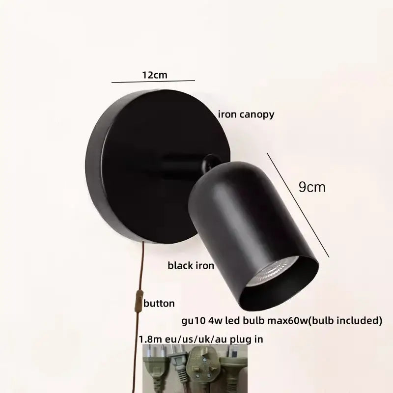Green Metal LED Sconce