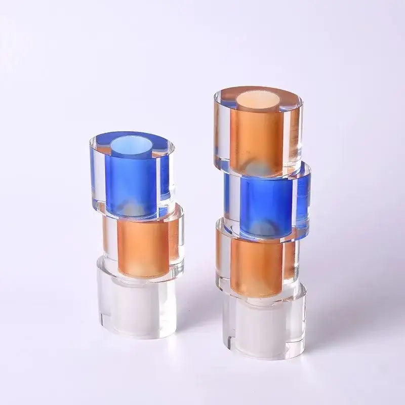 Blue Crystal Mosaic Vase