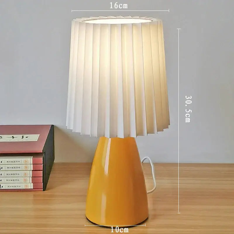 Orange Ceramic Milkshake Lamp
