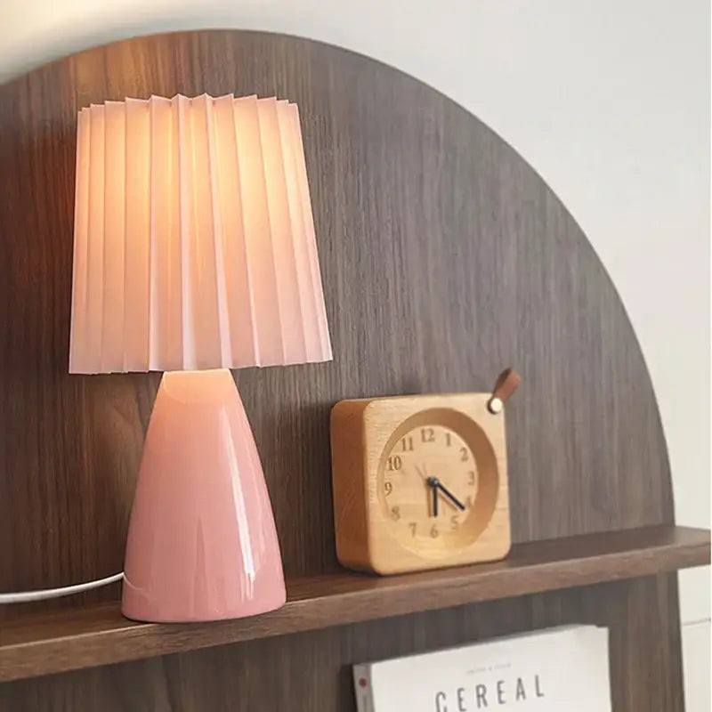 Orange Ceramic Milkshake Lamp