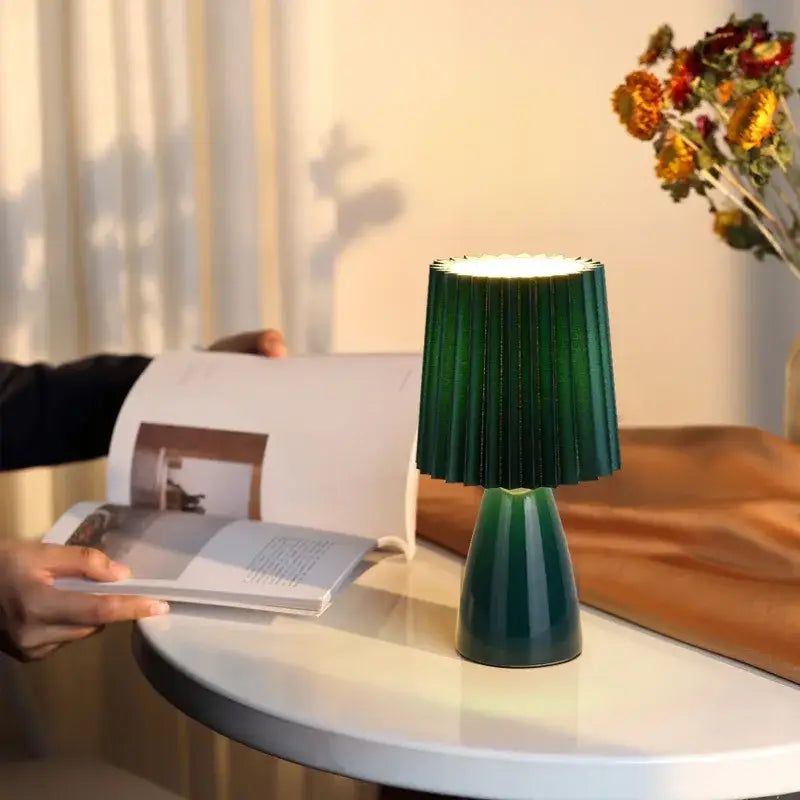 Orange Ceramic Milkshake Lamp