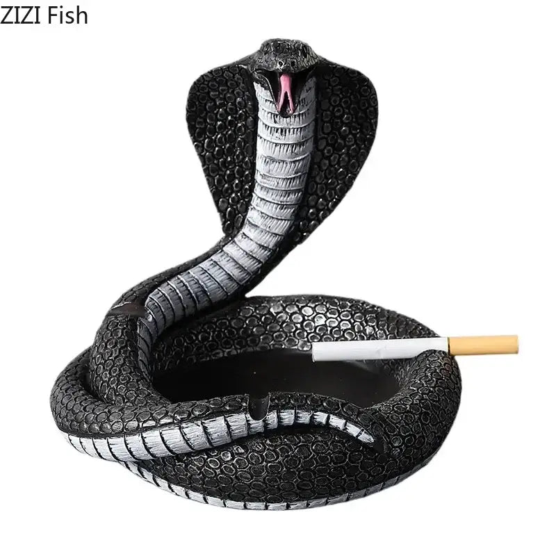 Orange Cobra Resin Ashtray
