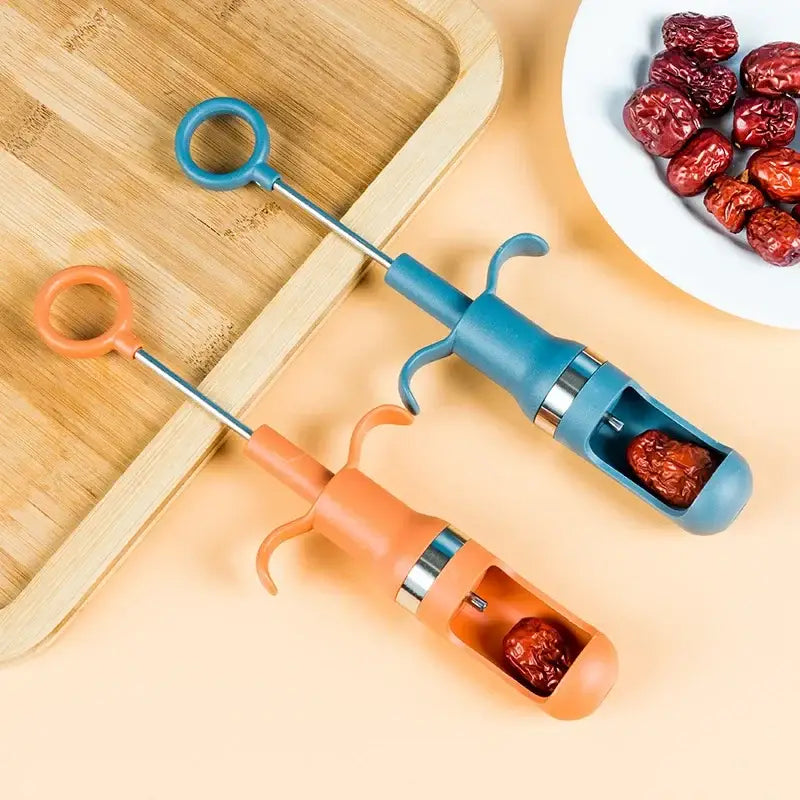 Orange Metal Cherry Pitter