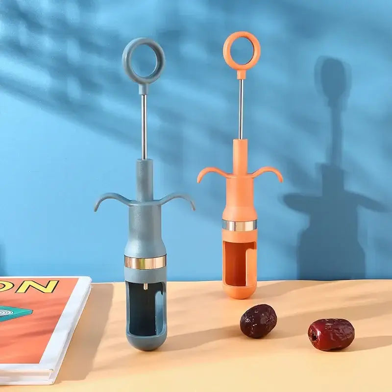 Orange Metal Cherry Pitter