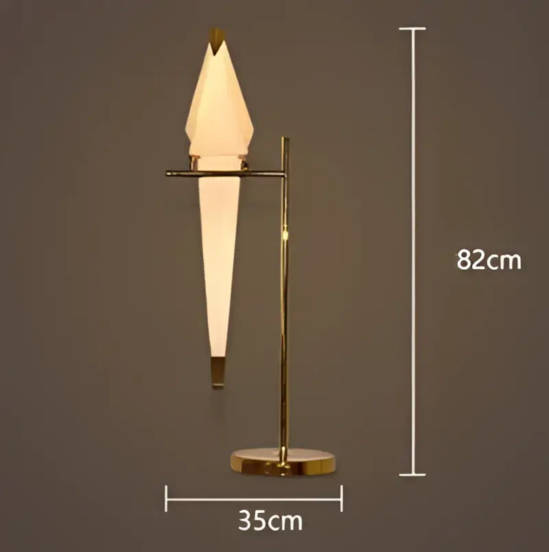 White Gold Crane Chandelier