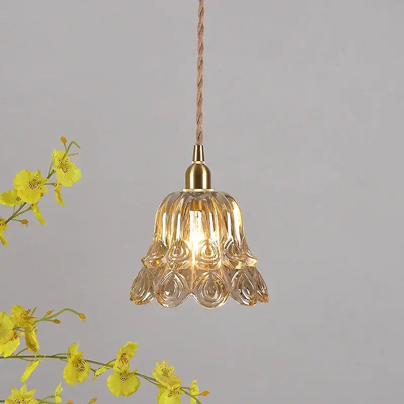 Amber Copper Dining Pendant Light