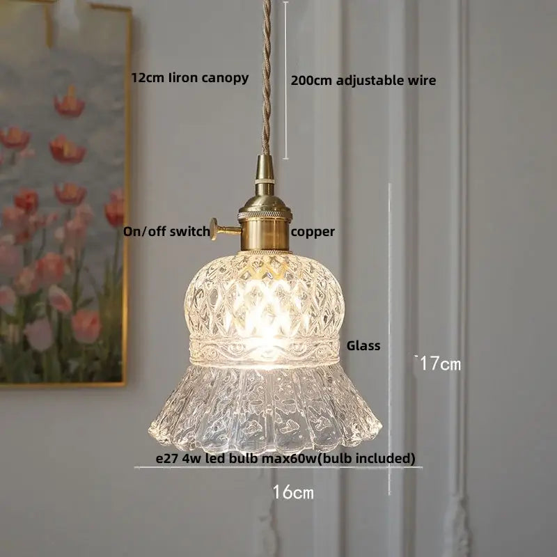 Amber Copper Dining Pendant Light