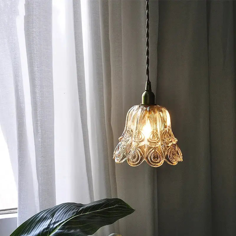 Amber Copper Dining Pendant Light