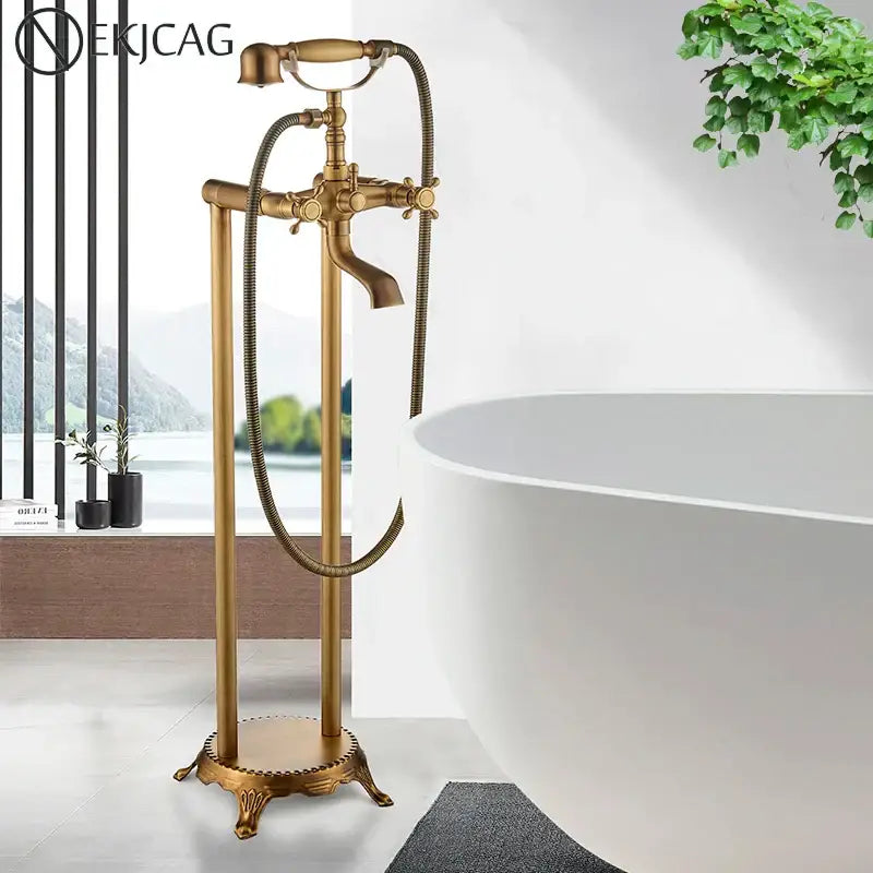 Brushed Gold Bathtub Filler