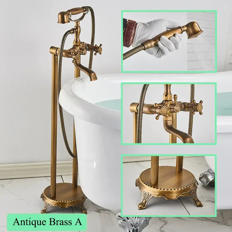 Brushed Gold Bathtub Filler