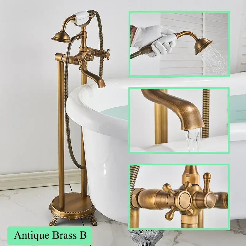 Brushed Gold Bathtub Filler
