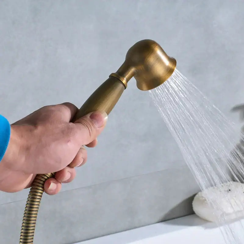 Brushed Gold Bathtub Filler