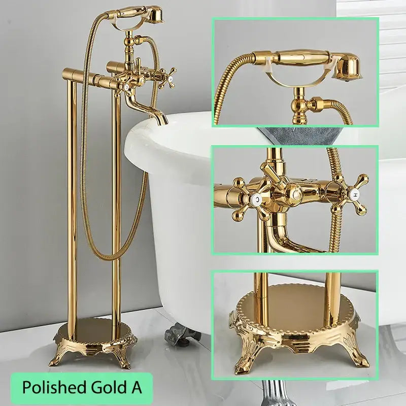 Brushed Gold Bathtub Filler