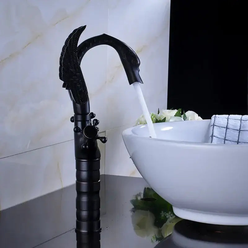 Black Bronze Swan Faucet