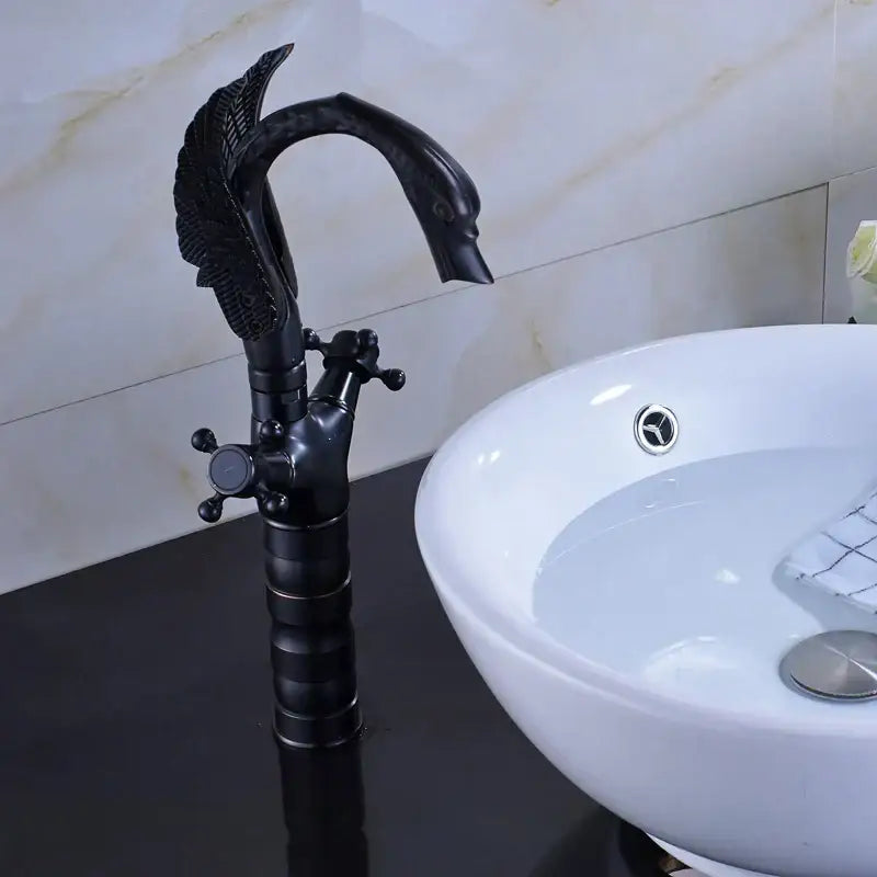 Black Bronze Swan Faucet