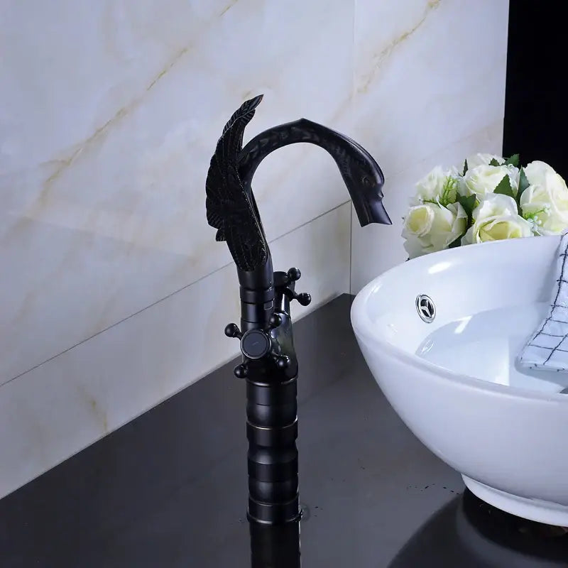 Black Bronze Swan Faucet