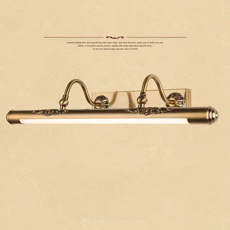 Brass Scrollwork Mirror Lamp