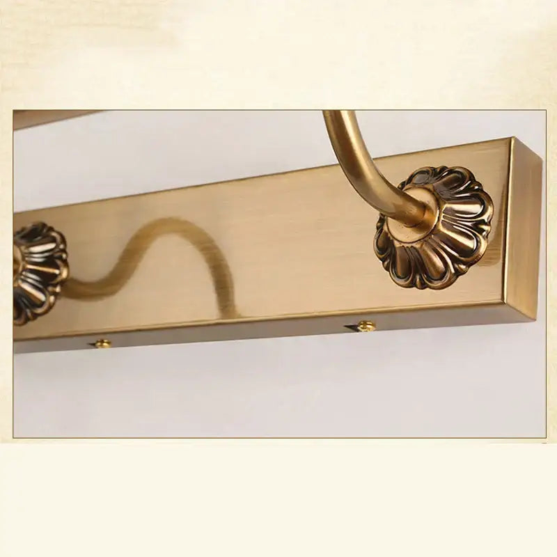 Brass Scrollwork Mirror Lamp