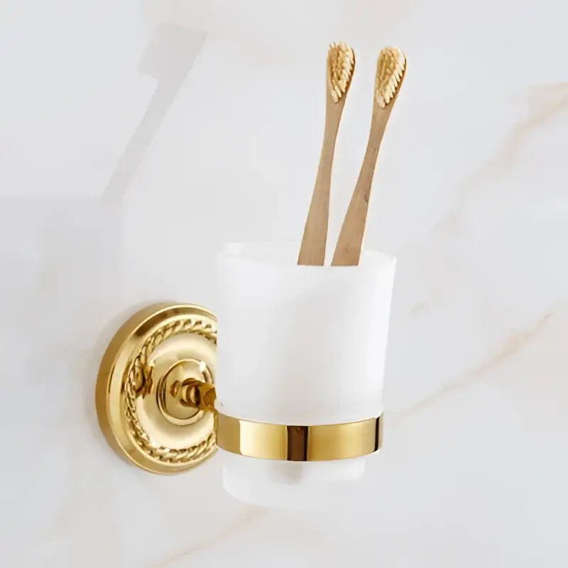 Brass Gold Bathroom Set