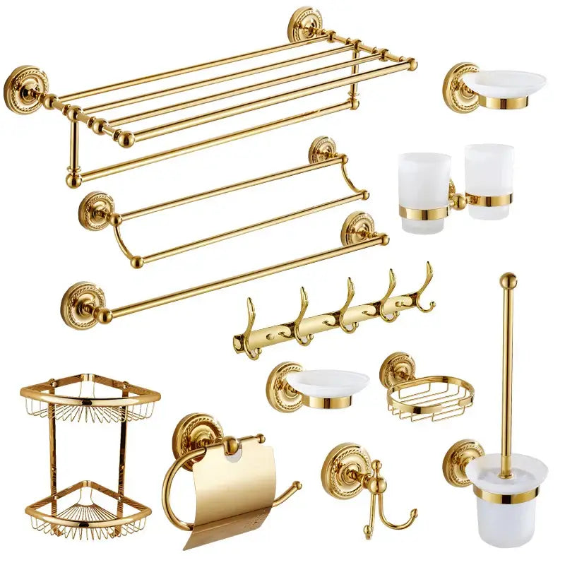 Brass Gold Bathroom Set