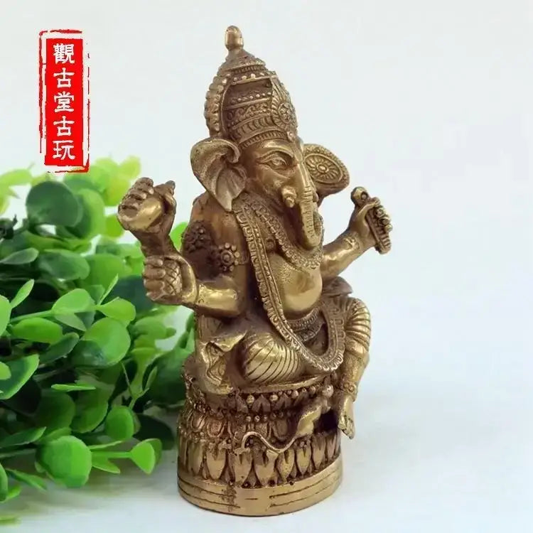 Bronze Ganapati Buddha Statue