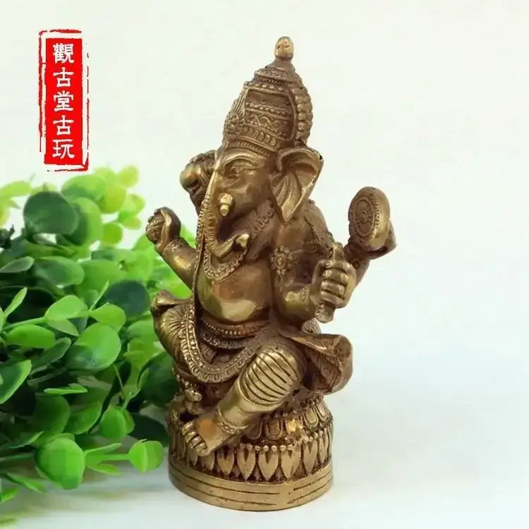 Bronze Ganapati Buddha Statue