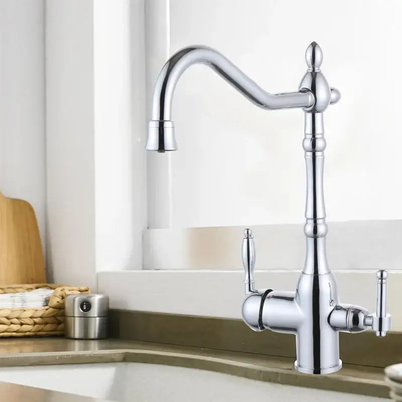 Gold Brass Kitchen Faucet