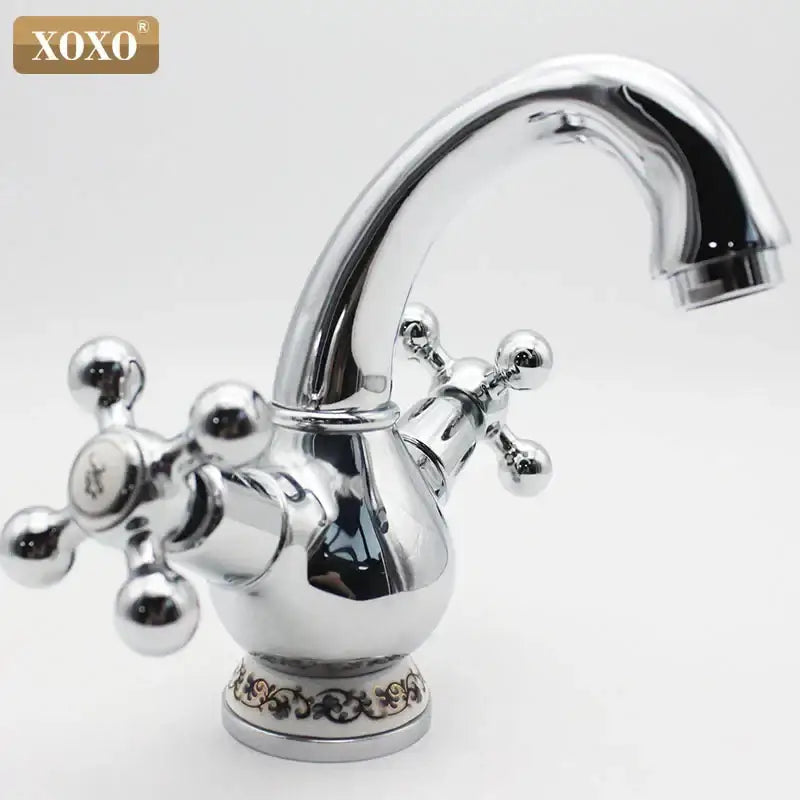 Chrome Double Handle Faucet