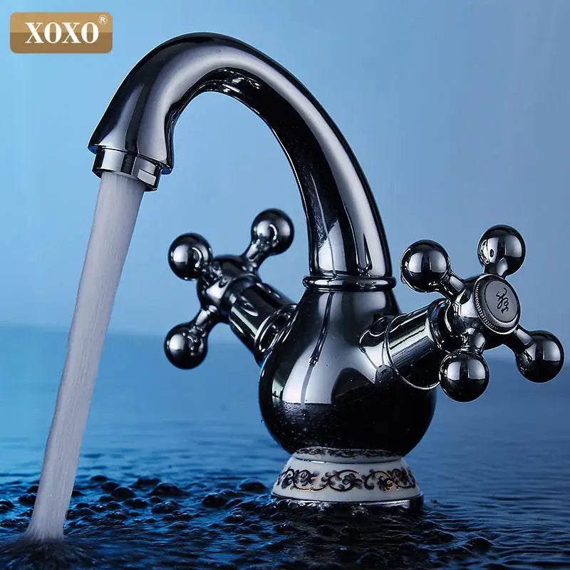 Chrome Double Handle Faucet