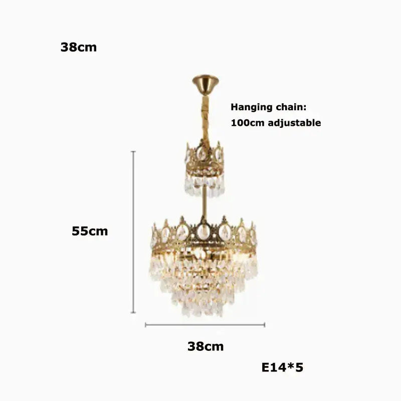 Crystal LED 100cm Pendant Light