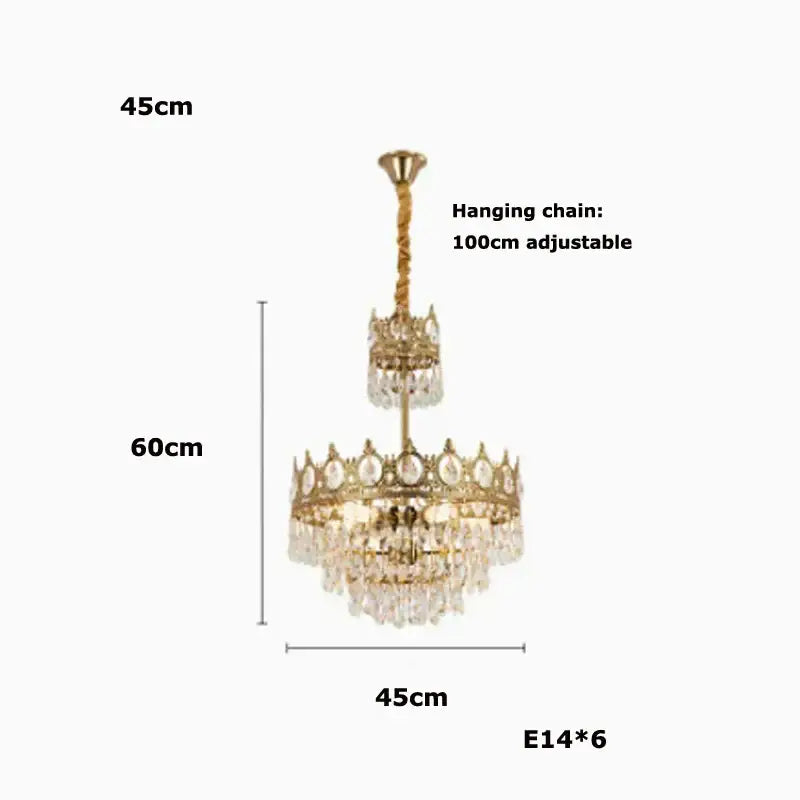 Crystal LED 100cm Pendant Light