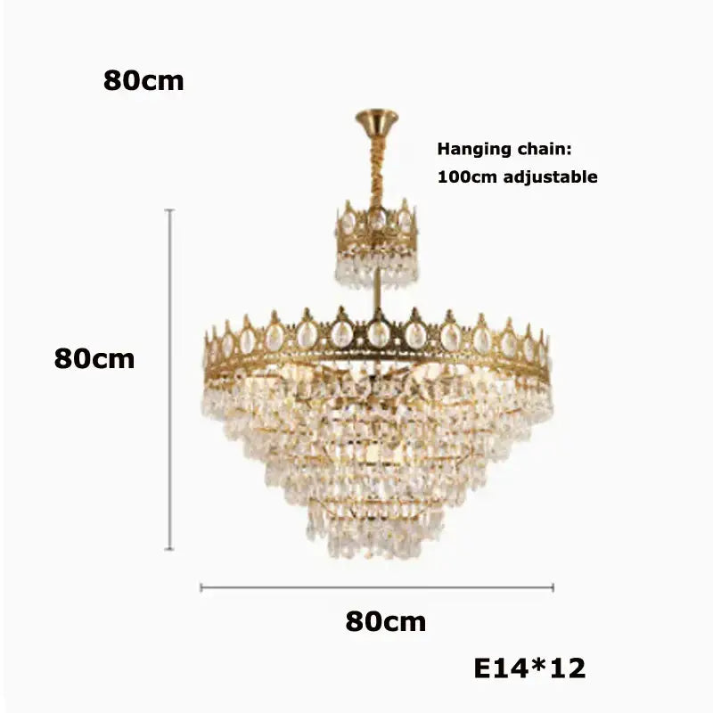 Crystal LED 100cm Pendant Light