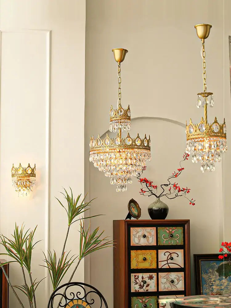 Crystal LED 100cm Pendant Light