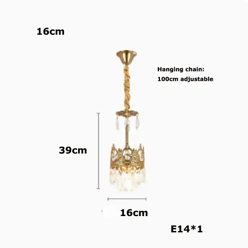 Crystal LED 100cm Pendant Light