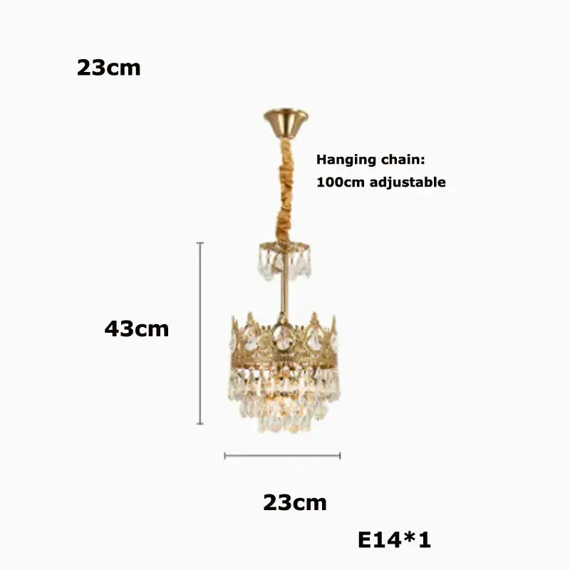 Crystal LED 100cm Pendant Light