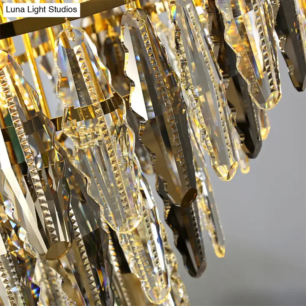 Crystal Leaf Pendant Light