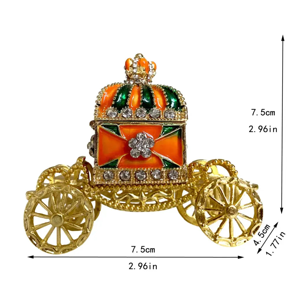 Gold Enamel Jewelry Box