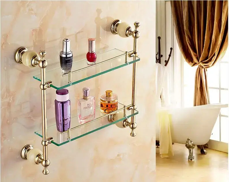 Jade Brass Hardware Set