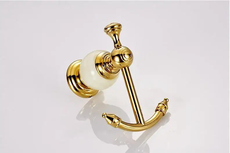 Jade Brass Hardware Set
