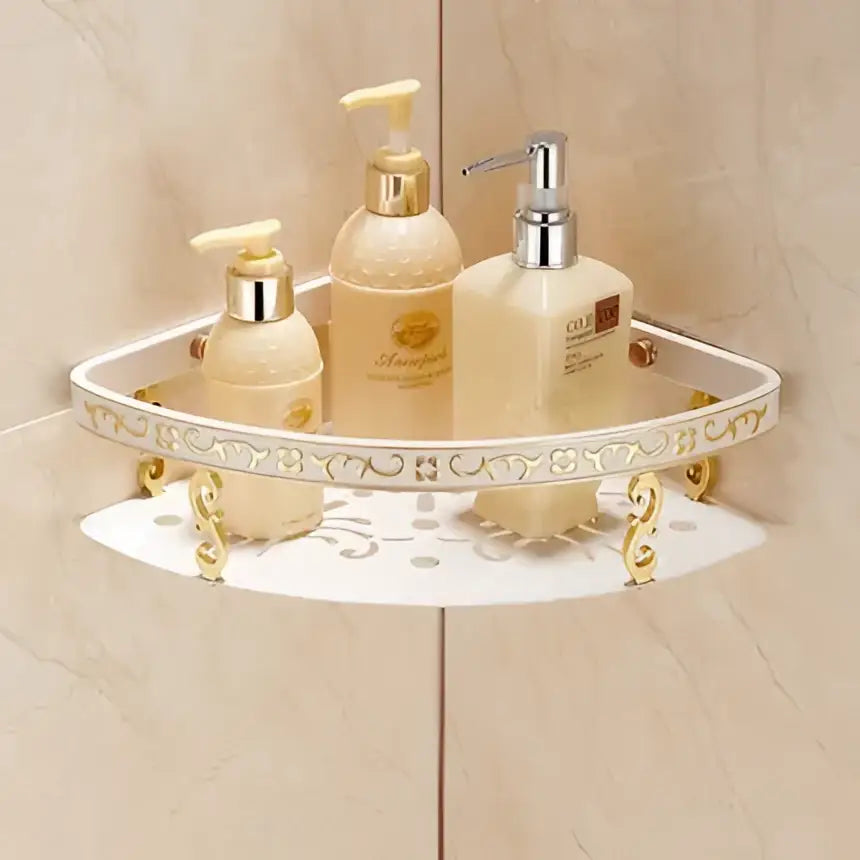 Gold Floral Bath Set